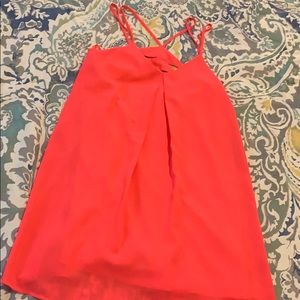 Neon pink dress